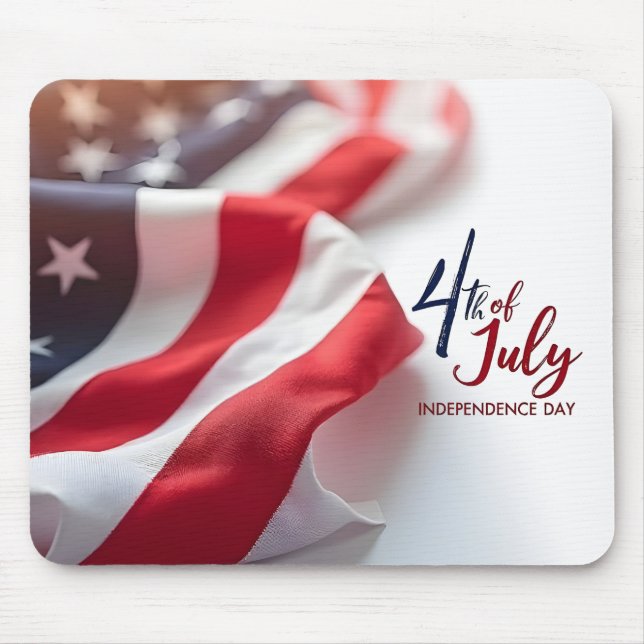 4. Juli Unabhängigkeitstag Patriotisches Design Mousepad (Vorne)