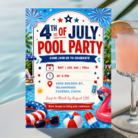 4. Juli Unabhängigkeitstag Poolparty