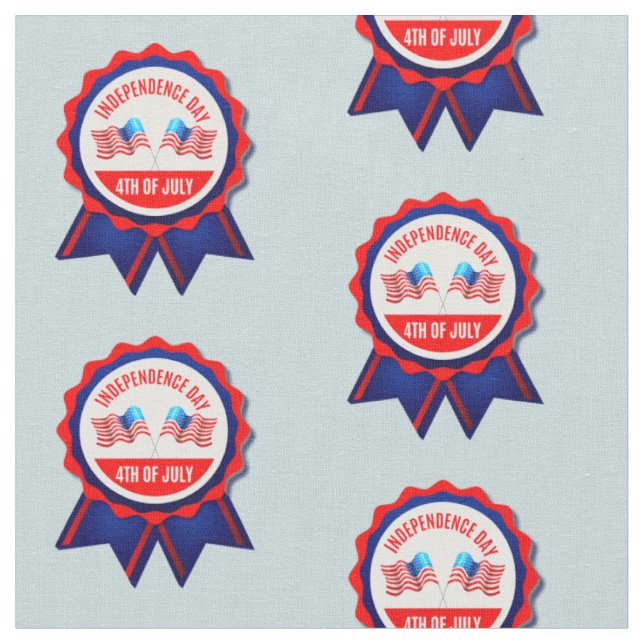 4. Juli Unabhängigkeitstag Rosette Design Stoff (Nahaufnahme)
