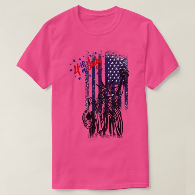 4. Juli Unabhängigkeitstag T-Shirt (Design vorne)