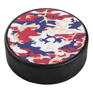 4. Juli, Unabhängigkeitstag, Tarnfarbe Beige Eishockey Puck