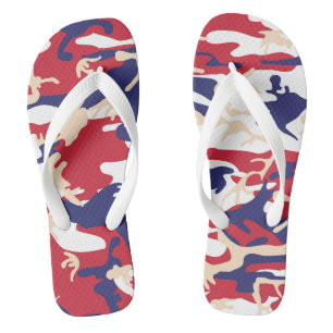 4. Juli, Unabhängigkeitstag, Tarnfarbe Beige Flip Flops