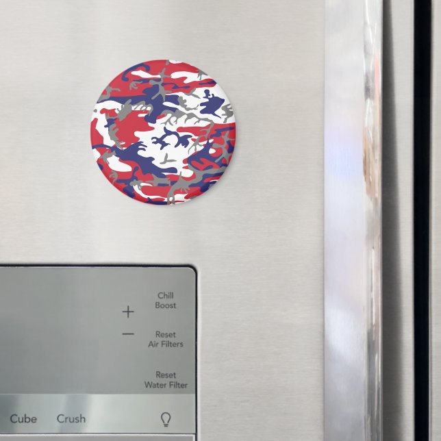 4. Juli, Unabhängigkeitstag, Tarnfarbe Grau Magnet (In Situ (Kühlschrank))