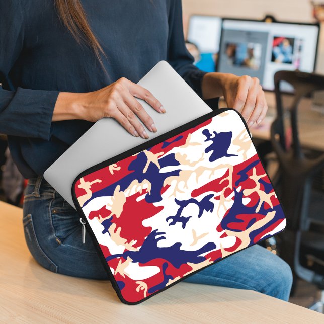 4. Juli, Unabhängigkeitstag, Tarnung Beige Laptopschutzhülle (Von Creator hochgeladen)