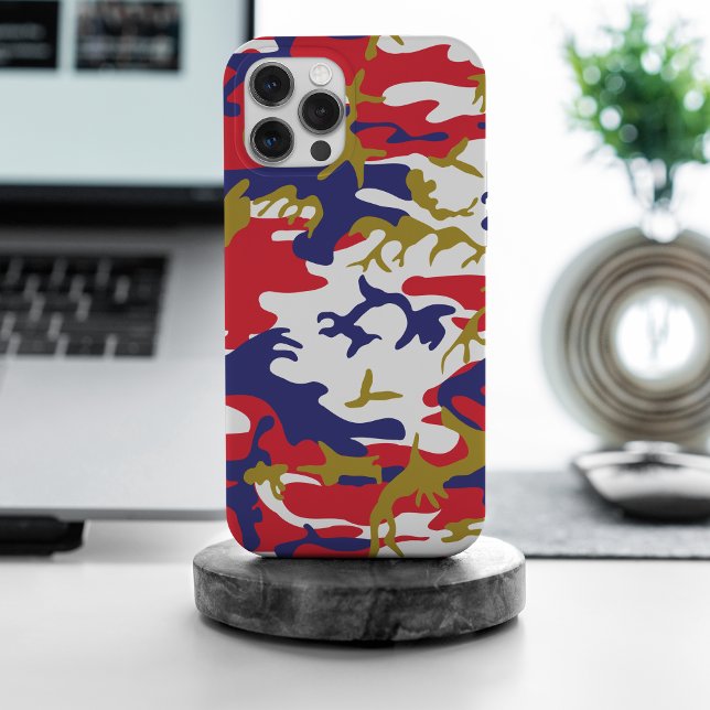 4. Juli, Unabhängigkeitstag, Tarnung Gold iPhone Hülle (Von Creator hochgeladen)