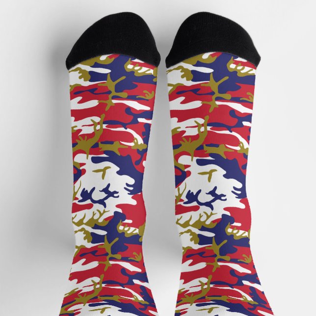 4. Juli, Unabhängigkeitstag, Tarnung Gold Socken (Oben)