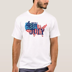 4. Juli Unabhängigkeitstag Uncle Sam America T-Shirt