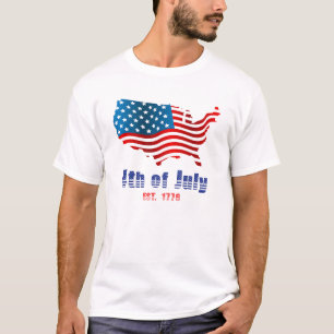 4. Juli Unabhängigkeitstag Uncle Sam Hat America T-Shirt