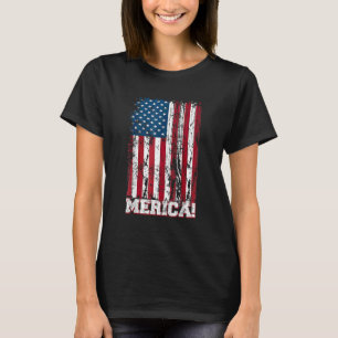 4. Juli Unabhängigkeitstag US-amerikanische Flagge T-Shirt
