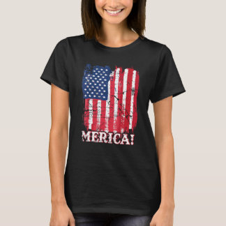 4. Juli Unabhängigkeitstag US-amerikanische Flagge T-Shirt
