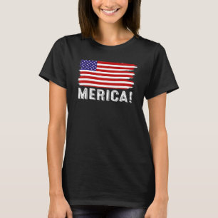 4. Juli Unabhängigkeitstag US-amerikanische Flagge T-Shirt