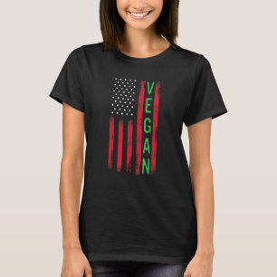 4. Juli Unabhängigkeitstag Veganer Vegetarier Ame T-Shirt