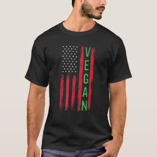 4. Juli Unabhängigkeitstag Veganer Vegetarisch Ame T-Shirt