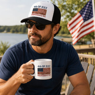 4. Juli Unabhängigkeitstag Vintage Amerikanisch Truckerkappe