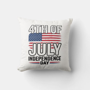 4. Juli Unabhängigkeitstag Vintage-Shirt-Design_ Kissen