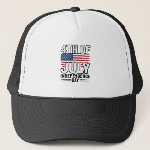 4. Juli Unabhängigkeitstag Vintage-Shirt-Design_ Truckerkappe