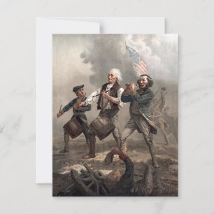 4. Juli Unabhängigkeitstag Vintager Geist von '76 Feiertagskarte