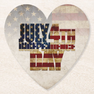 4. Juli Unabhängigkeitstag Vintages Flaggendesign Untersetzer