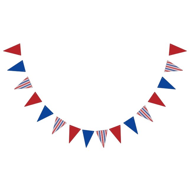 4. Juli Unabhängigkeitstag Wimpelkette (Alle)