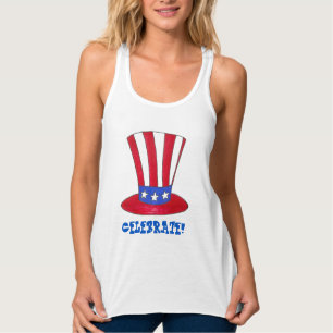4. Juli Uncle Sam Patriotic USA Tank Top