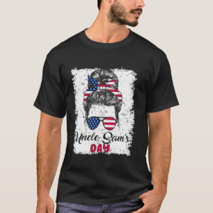 4. Juli Uncle Sam s Day America Patriot USA Flag T-Shirt