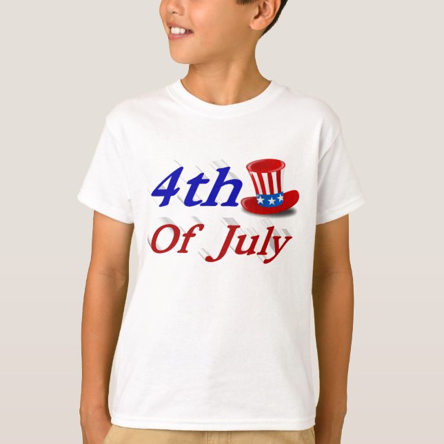 4. Juli Uncle Sam T-Shirt (Vorderseite)