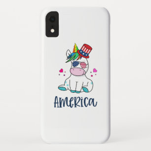 4. Juli Unicorn mit US-Flagge Sun Brillen Case-Mate iPhone Hülle