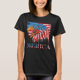 4. Juli US-amerikanische Flagge Merica T-Shirt