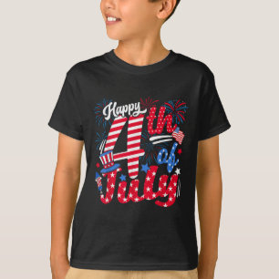 4. Juli US Flag American 4. Juli Ind. T-Shirt