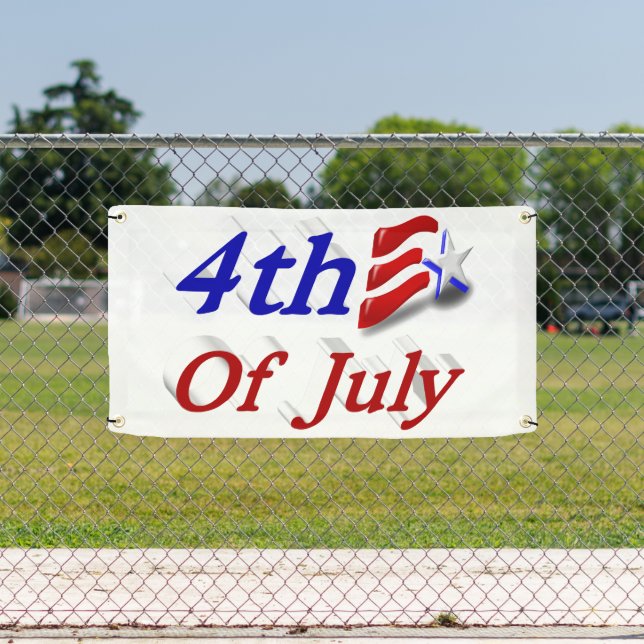4. Juli US Flagge Banner (Insitu)