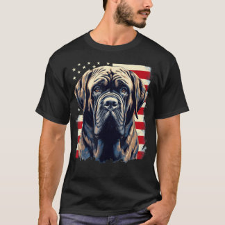 4. Juli US-Flagge English Mastiff T-Shirt