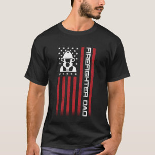 4. Juli US-Flagge Feuerwehrmann-Vater-Design für Ü T-Shirt