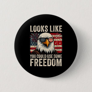 4. Juli US-Flagge Meme Sieht So Aus, Als Ob Sie Et Button