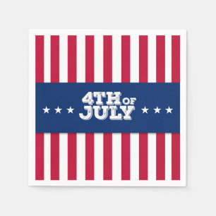 4. Juli US Flagge Napkins Serviette