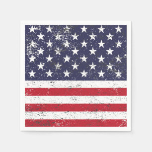 4. Juli US Flagge Napkins Serviette
