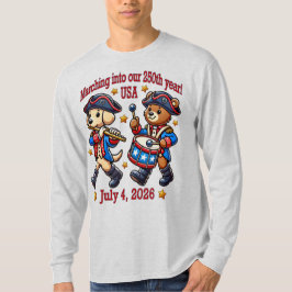4. Juli USA 250. Jahrestag Halbjahr T-Shirt