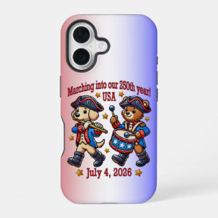 4. Juli USA 250. Jubiläum Semiquincentennial iPhone 16 Hülle