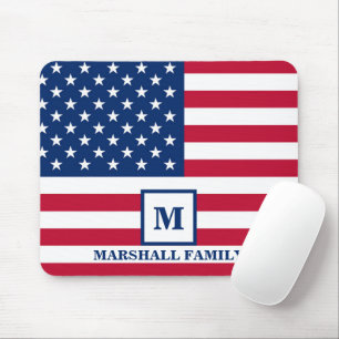 4. Juli USA amerikanische Flagge Maßgeschneiderte  Mousepad