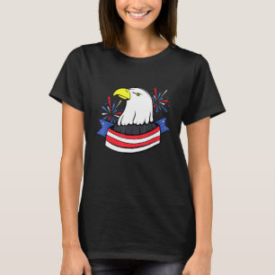 4. Juli Usa Eagle Patriotic American Bald Mull T-Shirt