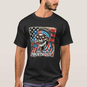 4. Juli USA Flag Chill Vierte Ausgabe T-Shirt