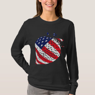 4. Juli USA Flag Patriotic Fruit Stra T-Shirt