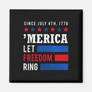 4. Juli USA Flagge Amerika Lasse Freiheitsring Magnet