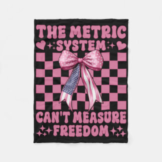 4. Juli USA-Flagge Das metrische System kann nicht Fleecedecke