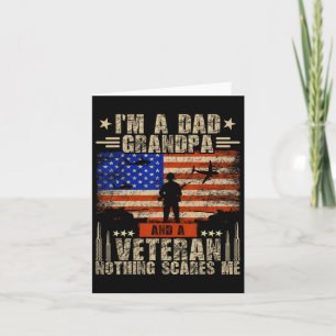 4. Juli USA-Flagge Ich bin ein Vater Großvater und Karte