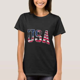 4. Juli USA-Flagge Ld Eagle Patriotischer Stolz Mä T-Shirt