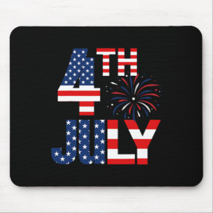 4. Juli USA-Flaggen-Party Patriotische amerikanisc Mousepad