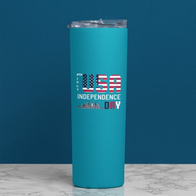 4. Juli - USA Independence Day Design Thermosbecher (Von Creator hochgeladen)