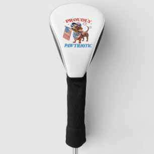 4. Juli USA Patriotischer Hund Stolz Golf Headcover