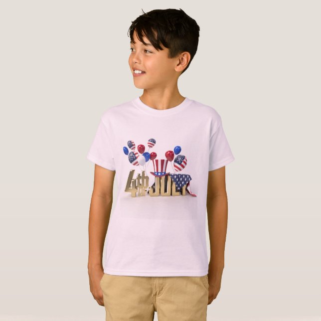 4. Juli USA T-Shirt (Vorne ganz)