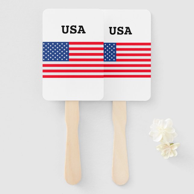 4. Juli USA Unabhängigkeitstag Set der Fans Fächer (Vorne und Hinten)